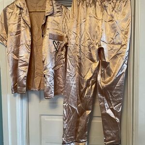 Silky Gold Pajama Set